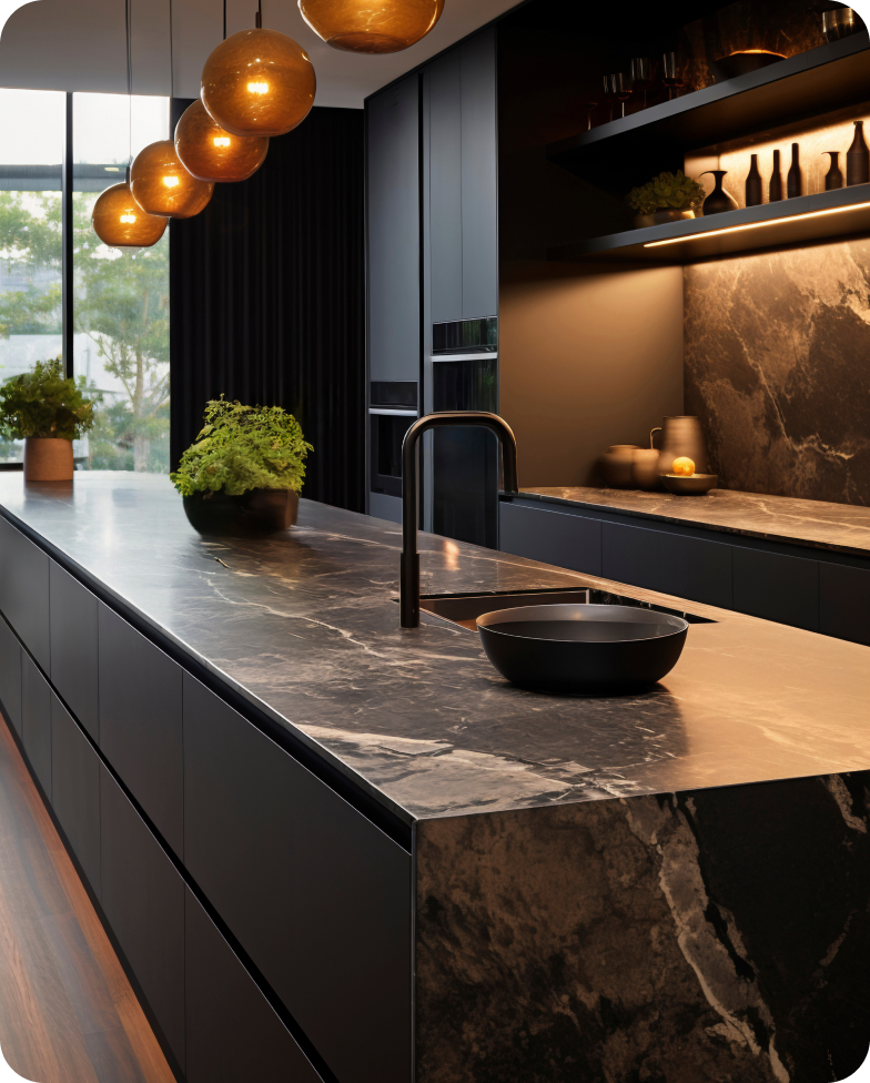 Modern kitchen interior